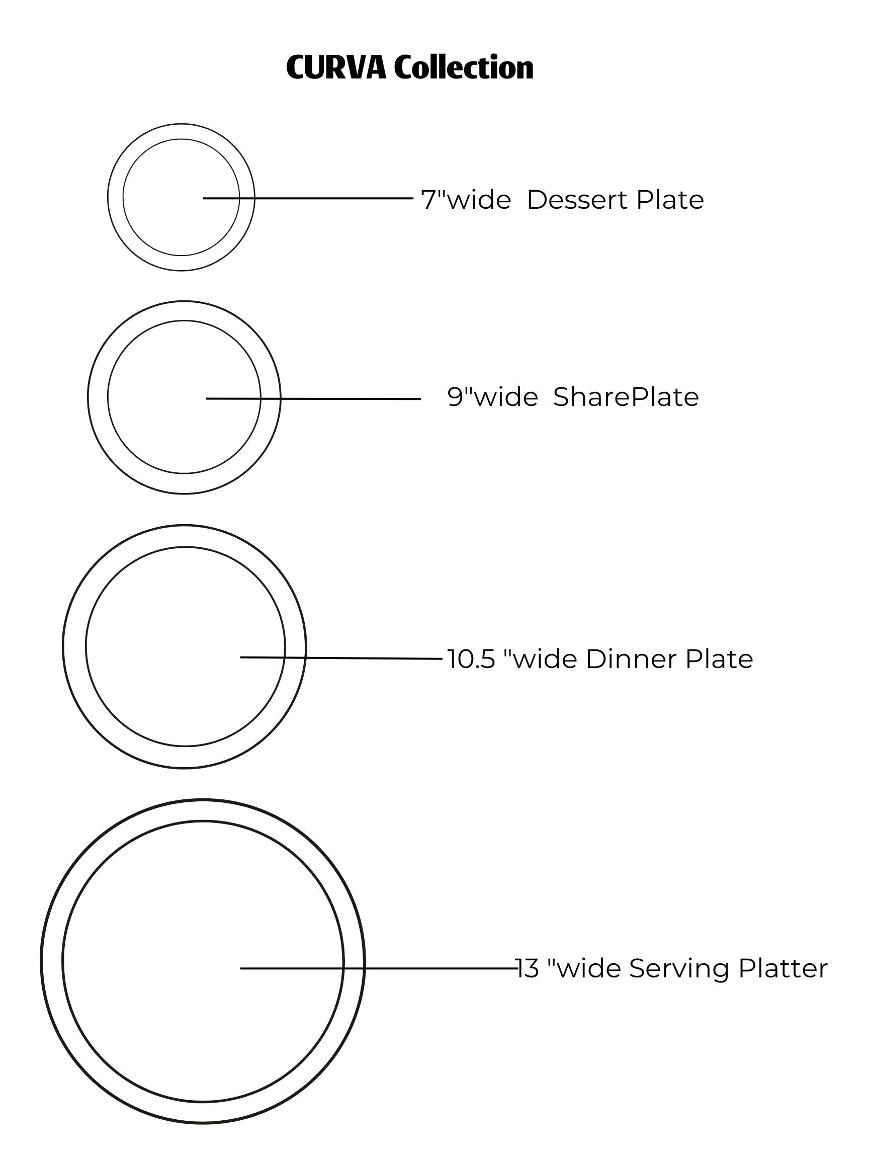 Janitzio Series: Dessert Plat in Laguna Glaze