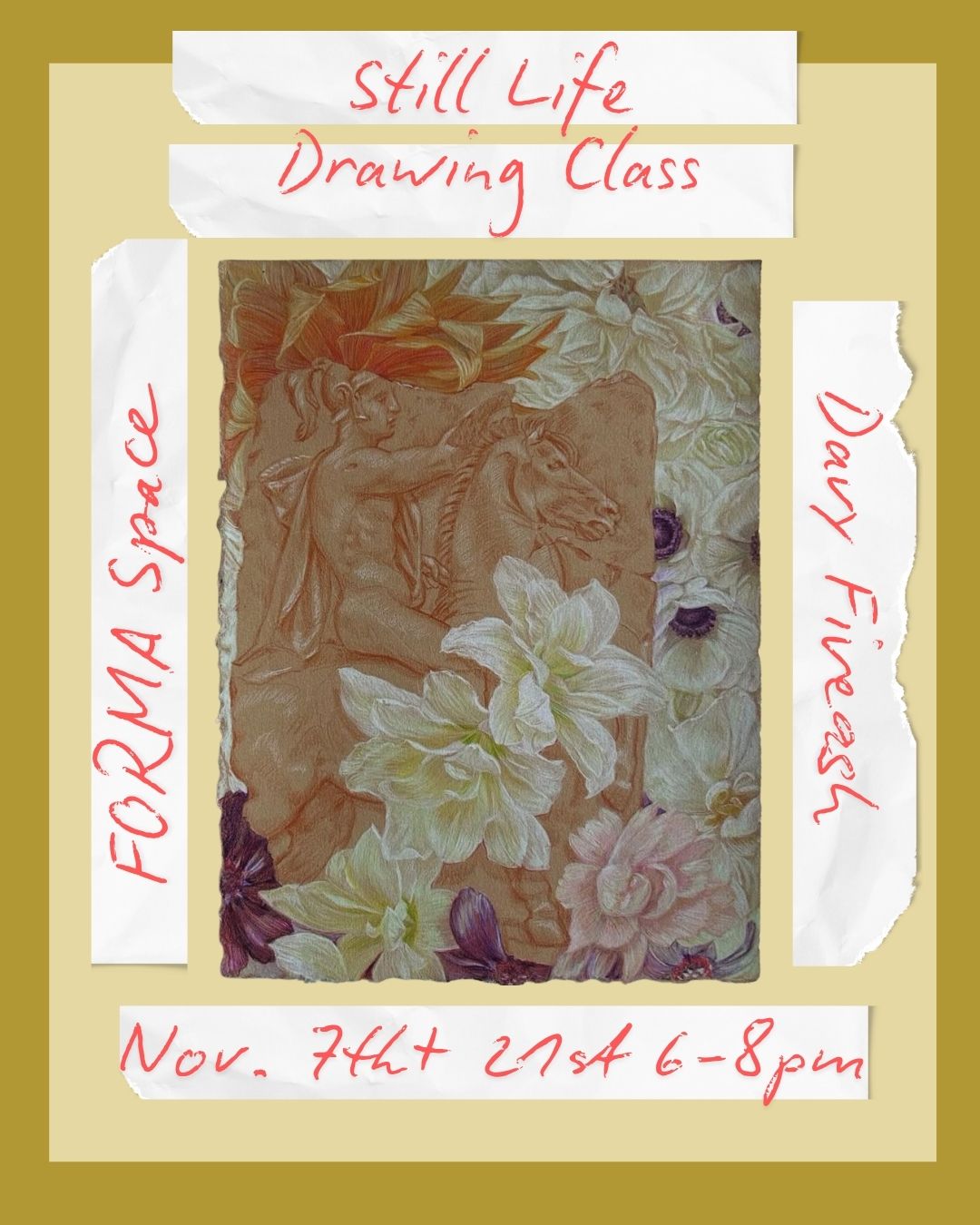 Still Life Sketch Class with Davy Fiveash