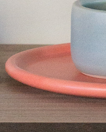 7" Beveled Dessert Plate in Salted Butter Glaze