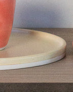 7" Square Sided Dessert Plate in Salted Butter Glaze
