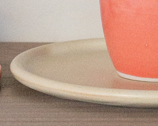 7" Beveled Dessert Plate in Salted Butter Glaze