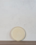 7" Square Sided Dessert Plate in Salted Butter Glaze