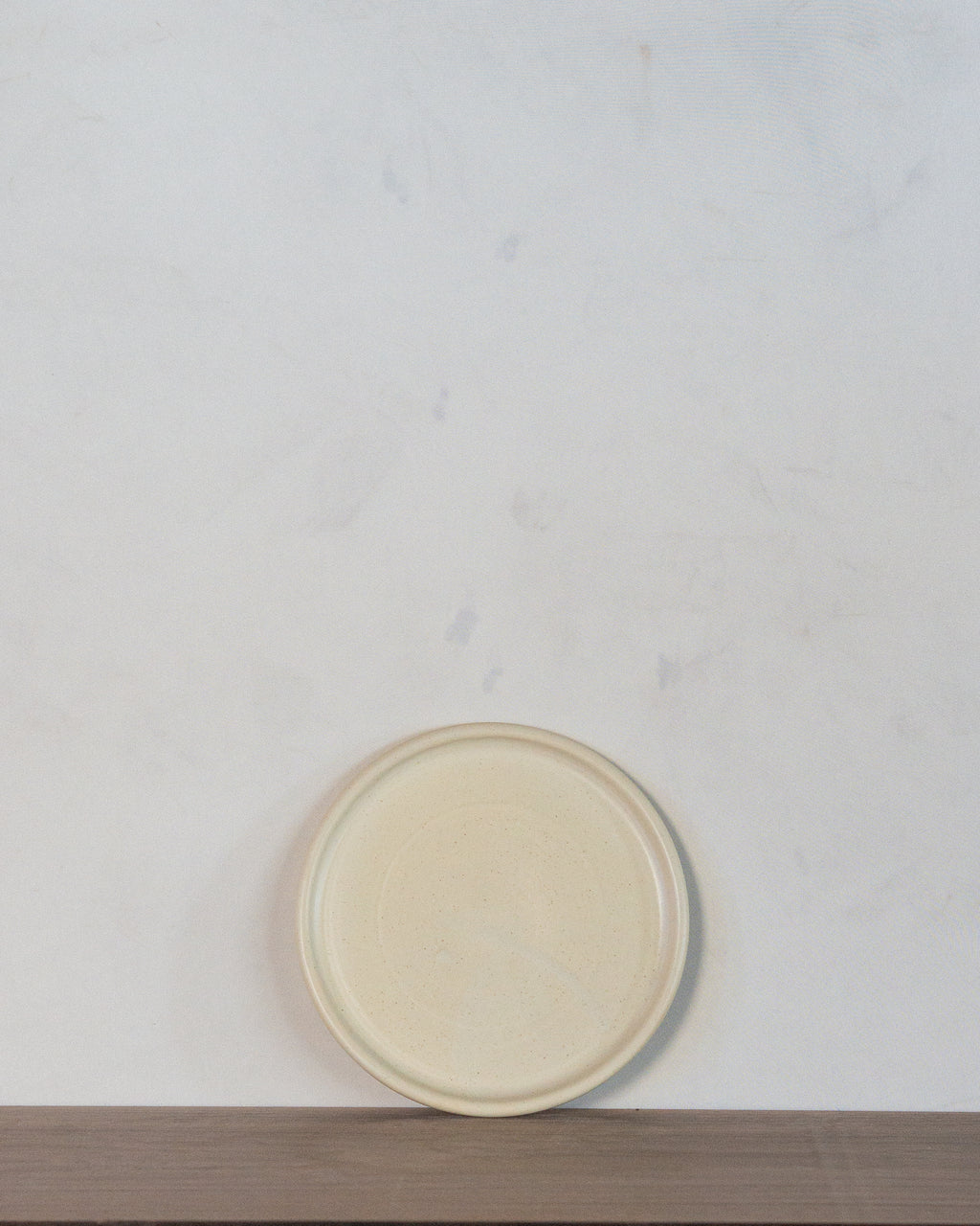 7" Beveled Dessert Plate in Salted Butter Glaze