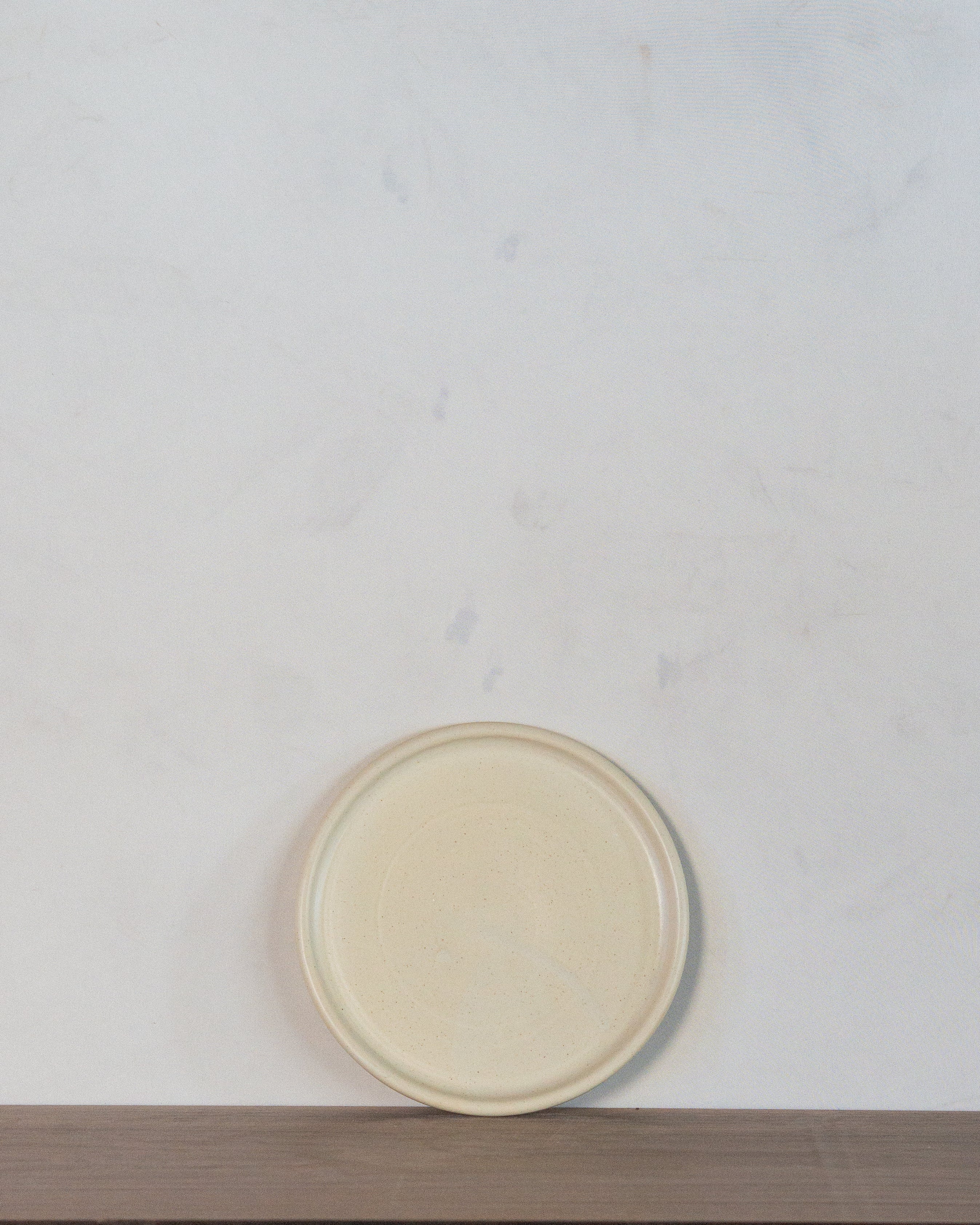 7" Beveled Dessert Plate in Salted Butter Glaze