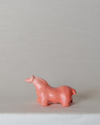 Mallow Horse Sculpture in Guava Glaze