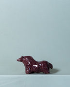 New: Small Horse Sculpture in Plumb Glaze