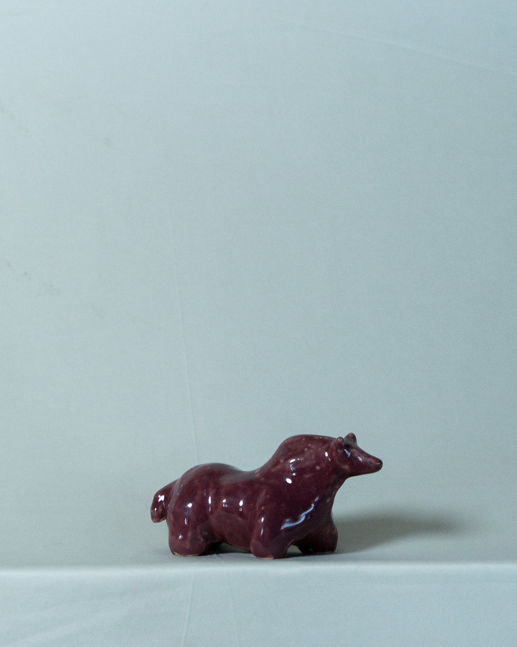 New: Small Horse Sculpture in Plumb Glaze