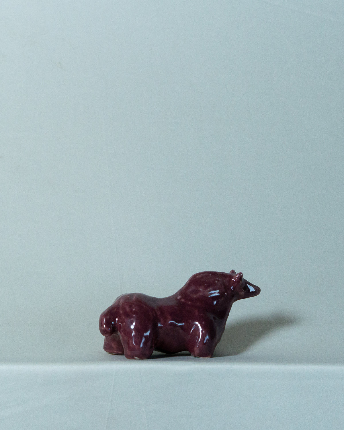 New: Small Horse Sculpture in Plumb Glaze