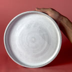 Piedra Series: Dinner Plate in Chef's White Glaze