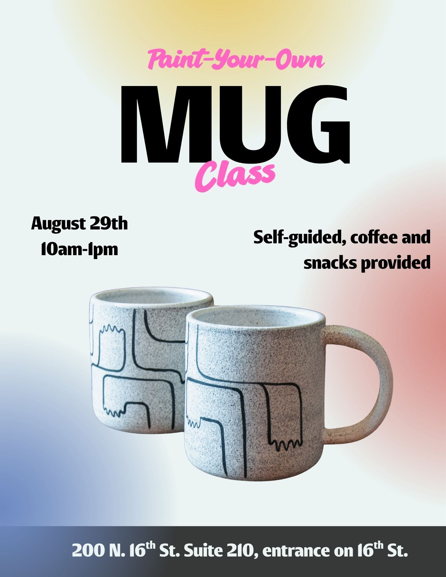 Aug. 29th / Paint-Your-Mug