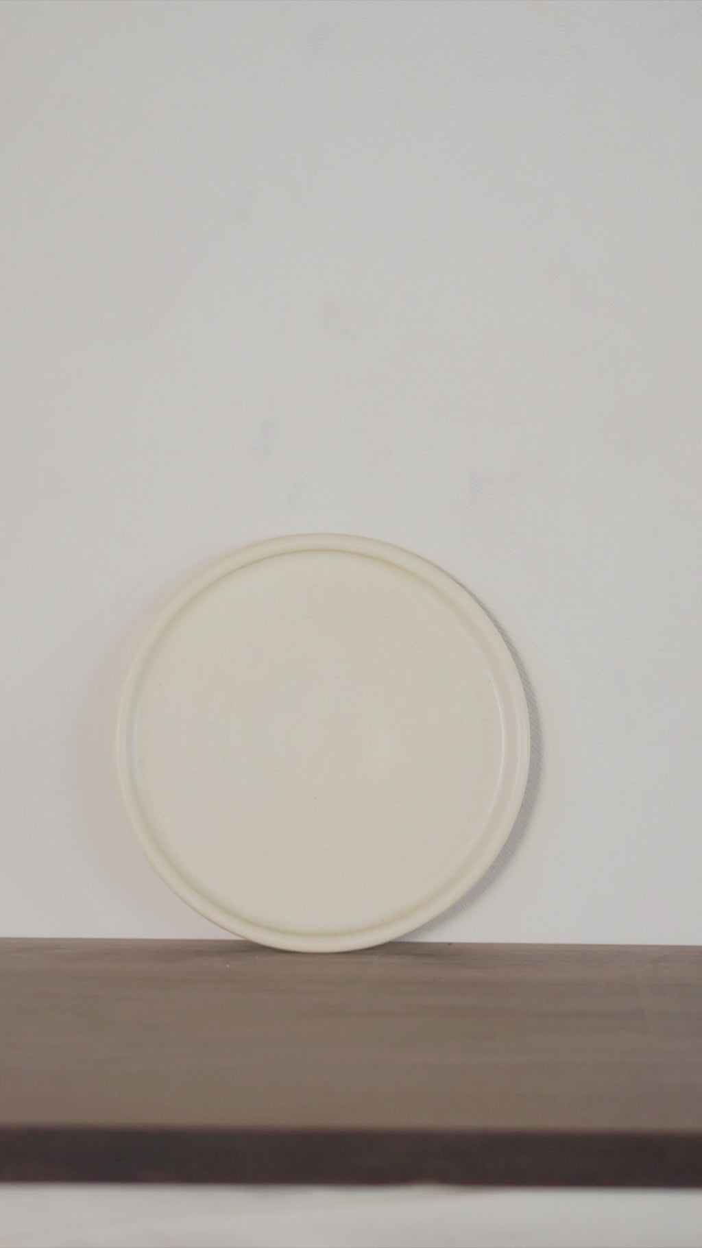 7" Beveled Dessert Plate in Salted Butter Glaze