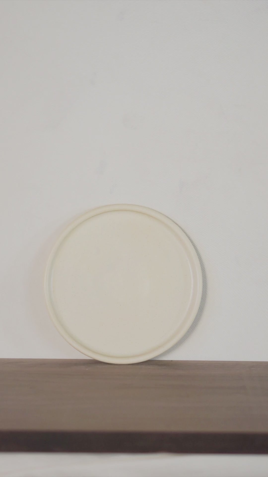 7" Beveled Dessert Plate in Salted Butter Glaze