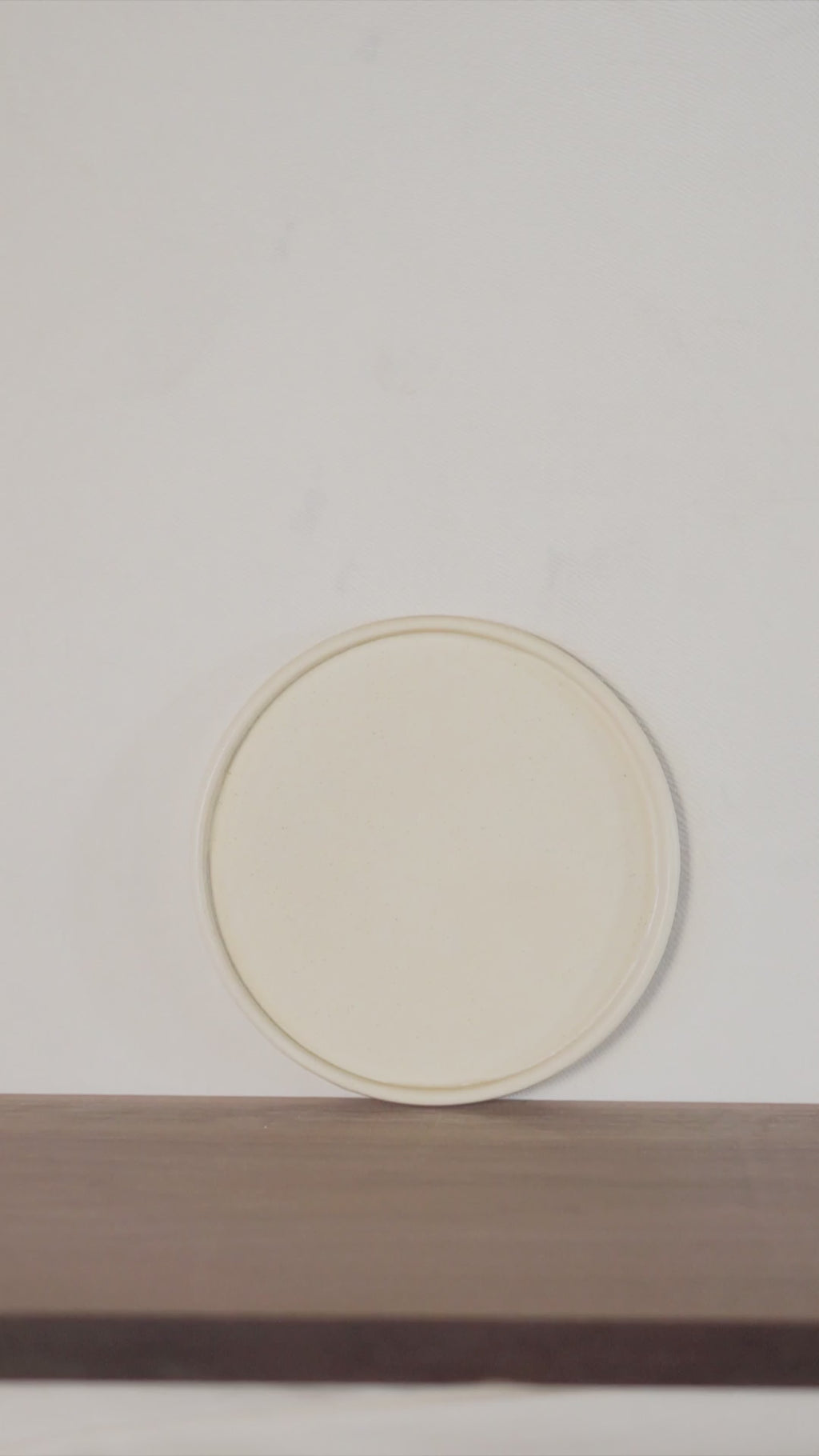 7" Square Sided Dessert Plate in Salted Butter Glaze