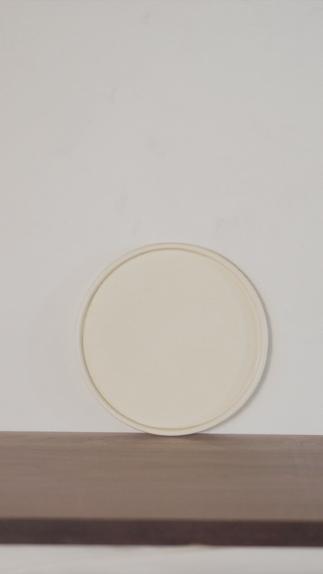 7" Square Sided Dessert Plate in Salted Butter Glaze